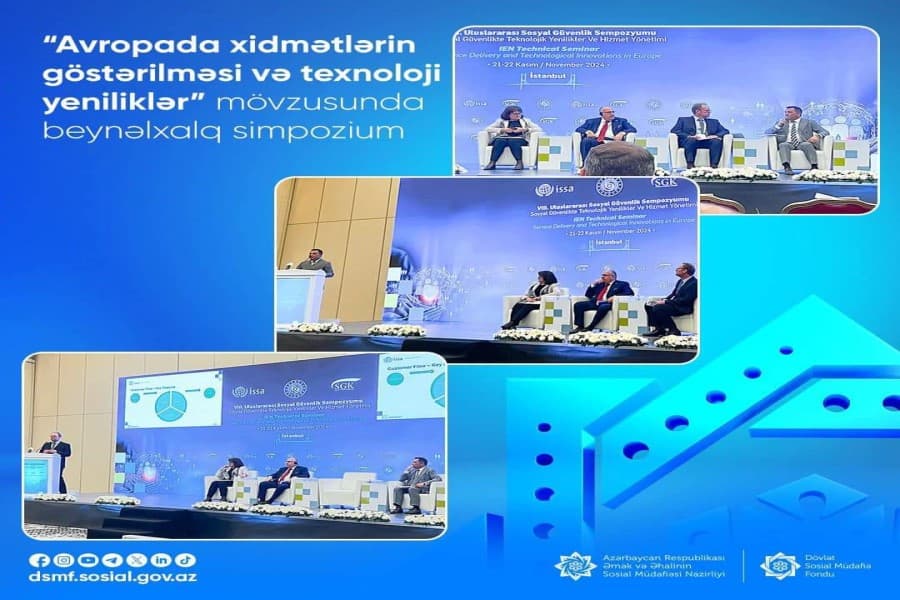 “Avropada xidmətlərin göstərilməsi və texnoloji yeniliklər” mövzusunda beynəlxalq simpozium keçirilib