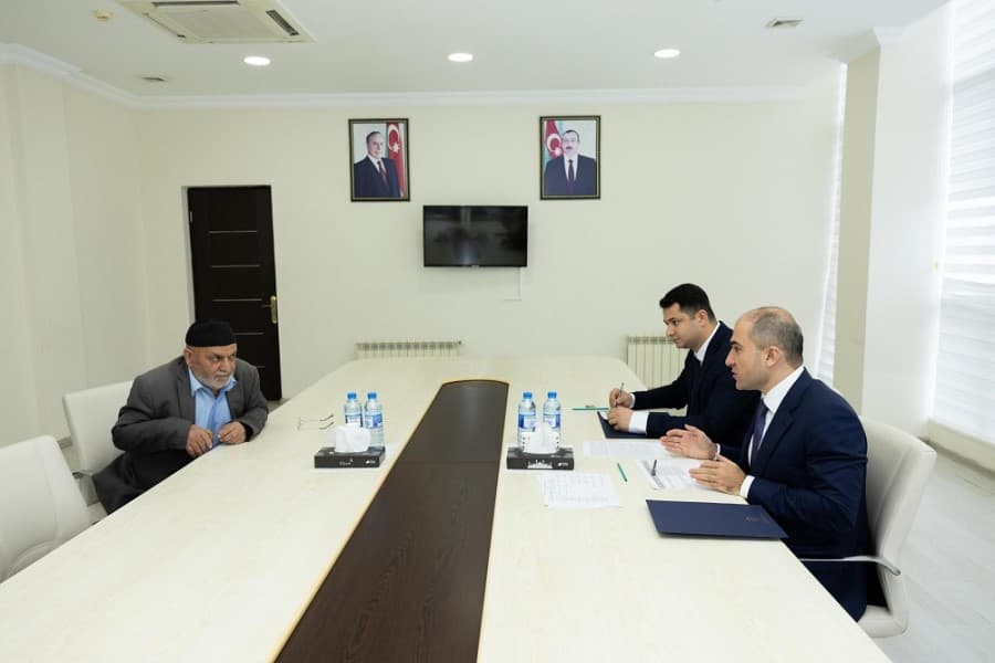 Nazirliyin Aparatının rəhbəri Şirvan şəhərində vətəndaşları qəbul edib - FOTOLAR