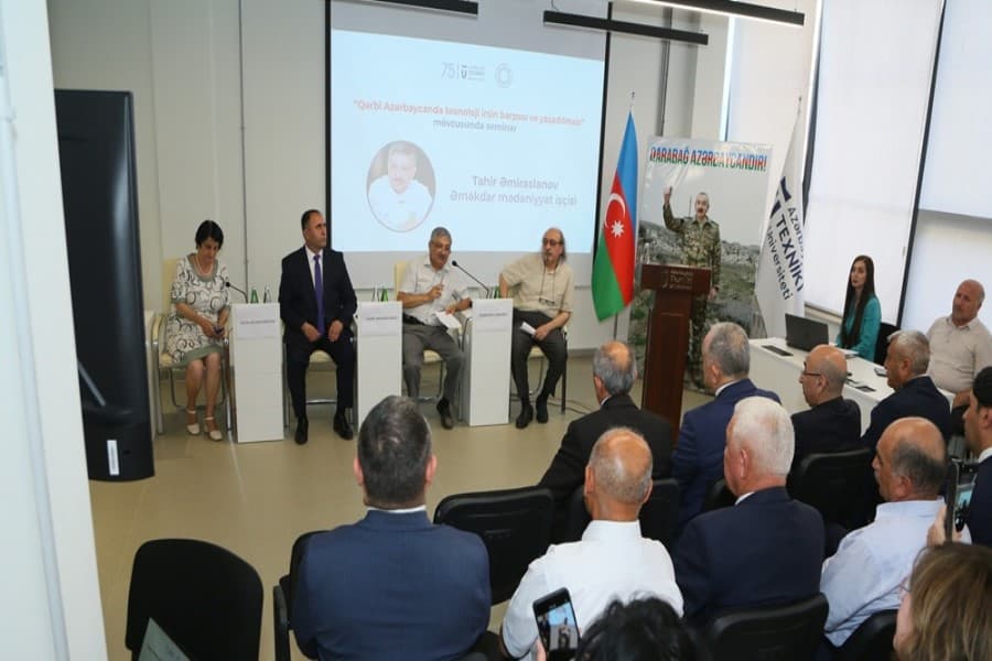 “Qərbi Azərbaycanda texnoloji irsin bərpası və yaşadılması” mövzusunda seminar keçirilib - FOTOLAR