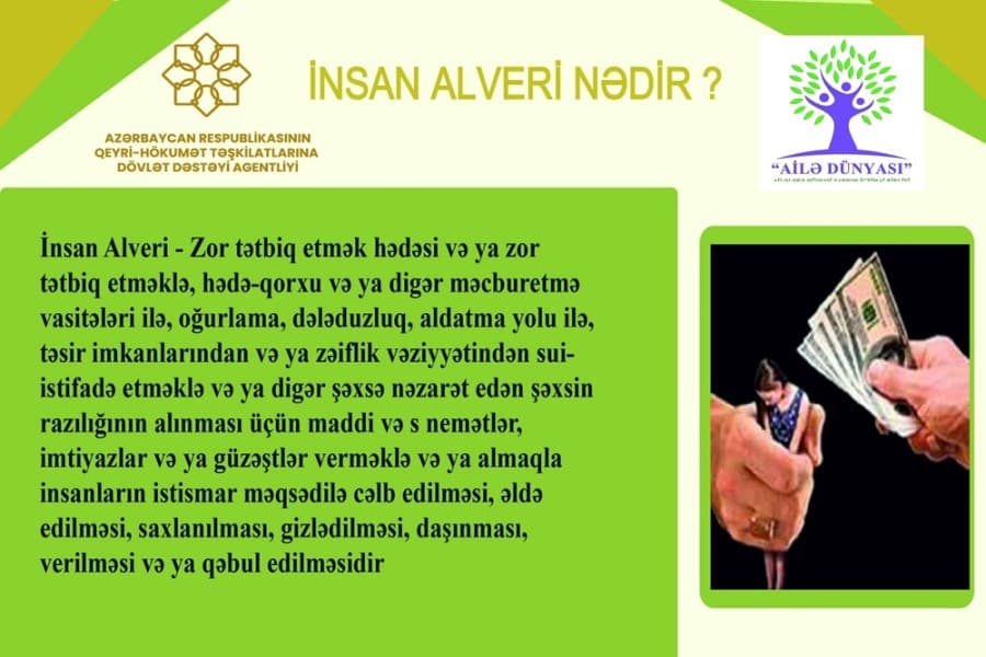 "İnsan alveri hər kəsin problemi ola bilər": QHT sədri ÇAĞIRIŞ EDİB