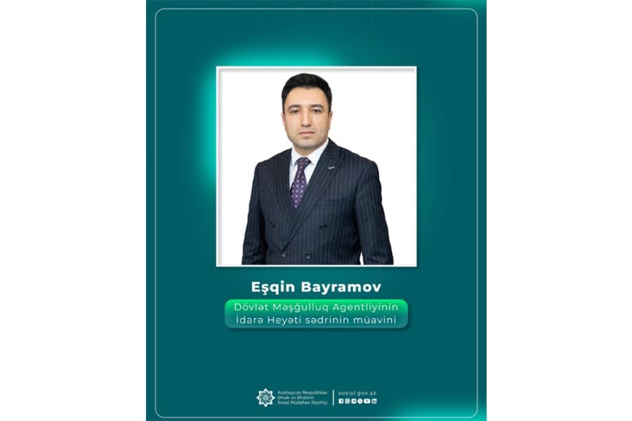 Dövlət Məşğulluq Agentliyinin İdarə Heyətinə yeni sədr müavini təyin edilib