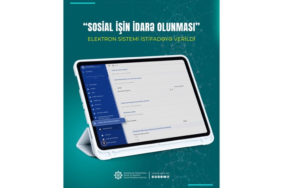 “Sosial işin idarə olunması” elektron sistemi istifadəyə verildi