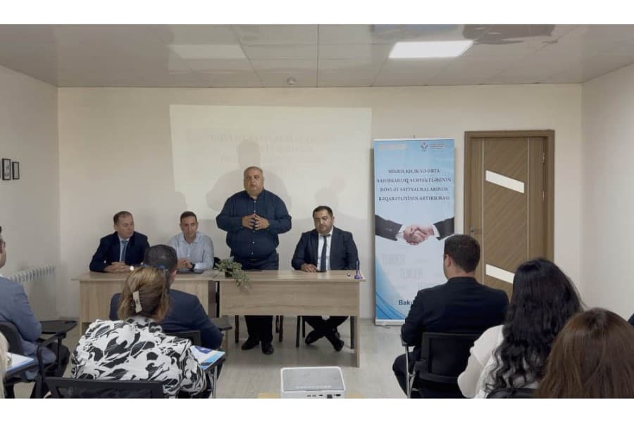 QHT Gəncədə sahibkarlar üçün təlim keçirib - FOTOLAR