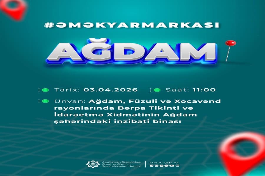 Ağdamda növbəti əmək yarmarkası keçiriləcək