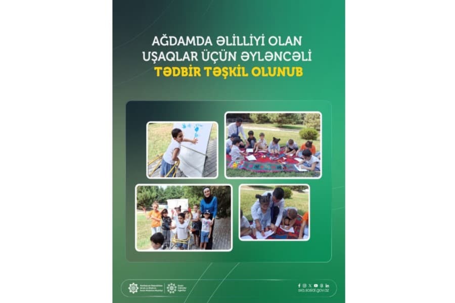Ağdamda əlilliyi olan uşaqlar üçün əyləncəli tədbir təşkil olunub