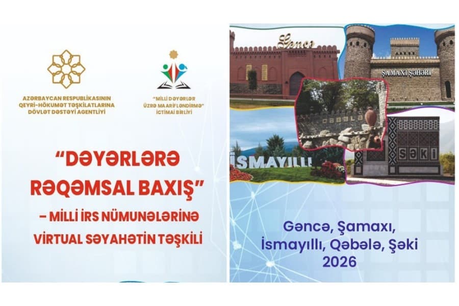 “Dəyərlərə rəqəmsal baxış” – milli irs nümunələrinə virtual səyahətin təşkili layihəsinə start verildi