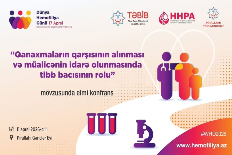 Hemofiliya Günü ilə bağlı silsilə tədbirlər keçiriləcək