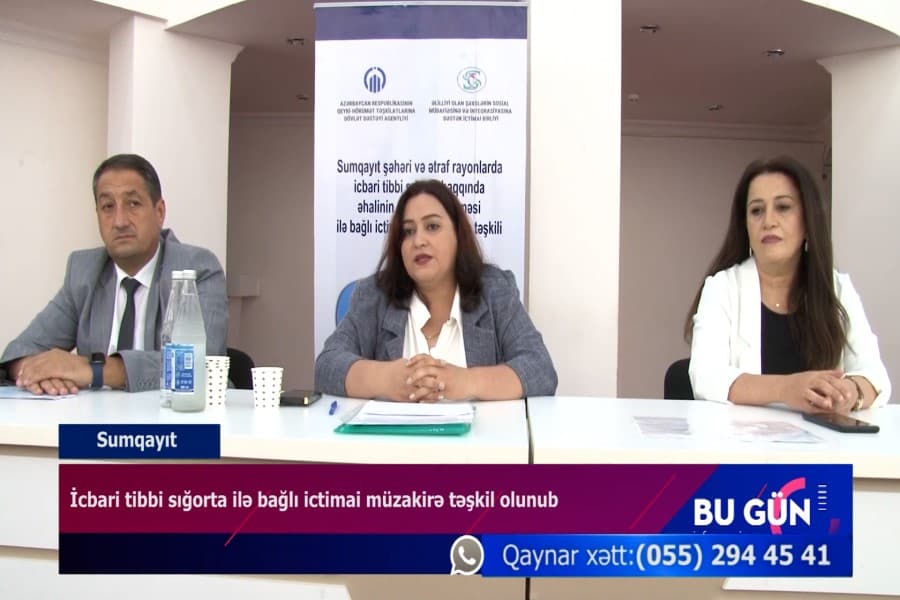 İcbari tibbi sığorta ilə bağlı ictimai müzakirə təşkil olunub - VİDEO