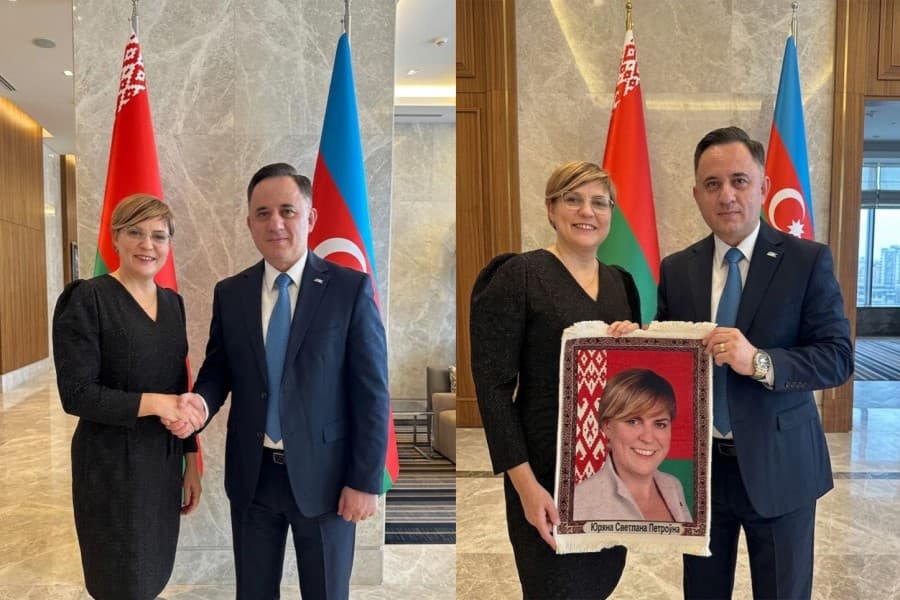 AQC sədri Belarusda CED rəhbəri ilə görüşüb
