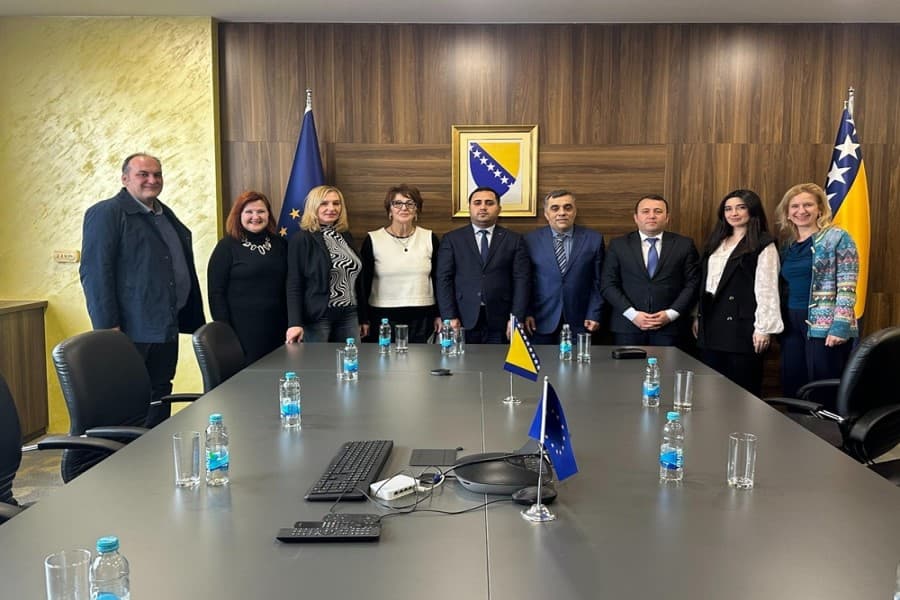 “Məşğulluğa Dəstək Layihəsi” çərçivəsində Bosniya və Herseqovina ilə təcrübə mübadiləsi aparılıb - FOTOLAR