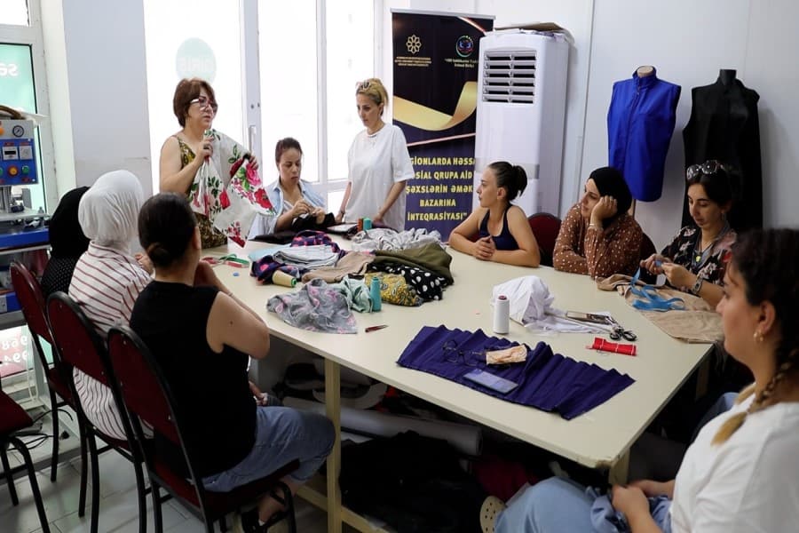 “Regionlarda həssas sosial qrupa aid şəxslərin əmək bazarına inteqrasiyası” layihənin icrası uğurla davam edir - FOTOLAR