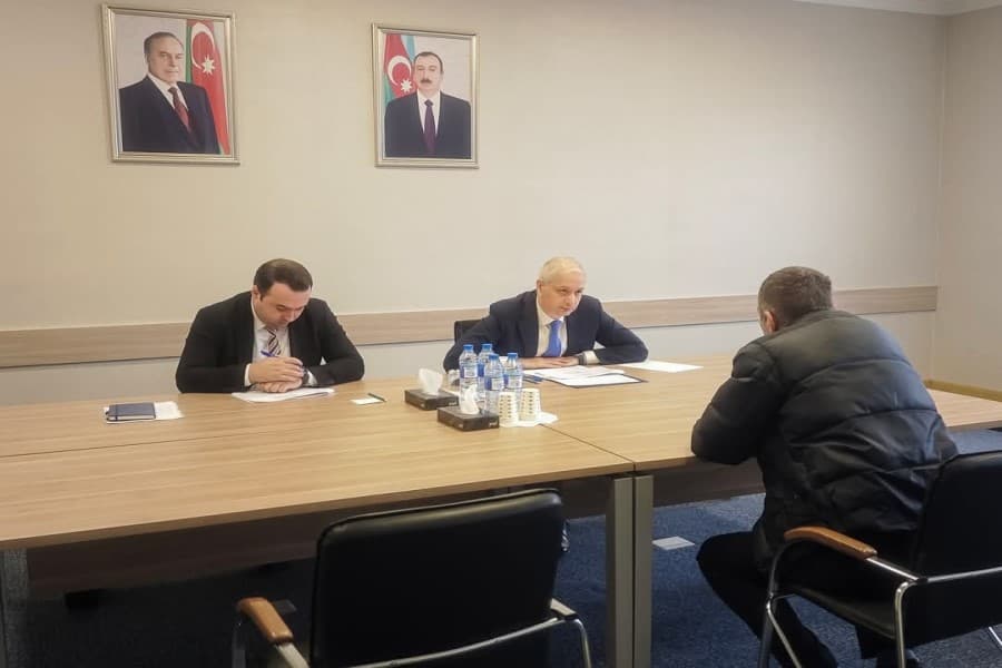 Nazir müavini Hidayət Abdullayev Gəncə şəhərində vətəndaşları qəbul edib