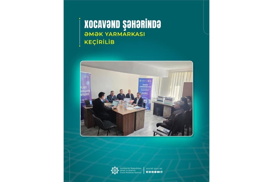 Xocavənd şəhərində əmək yarmarkası keçirilib