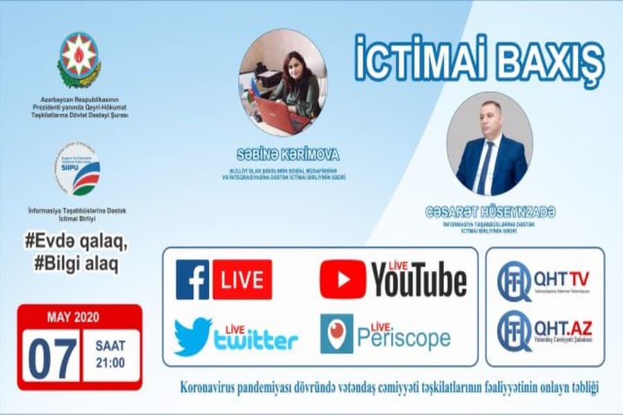 Pandemiya şəraitində QHT-lərin fəaliyyətinə “İCTİMAİ BAXIŞ”-VIDEO