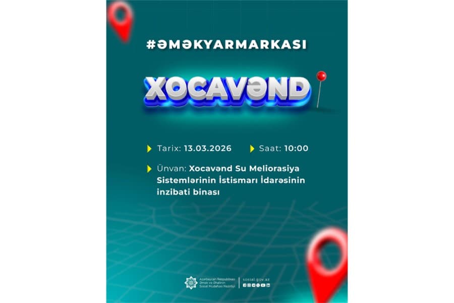 Xocavənddə əmək yarmarkası keçiriləcək