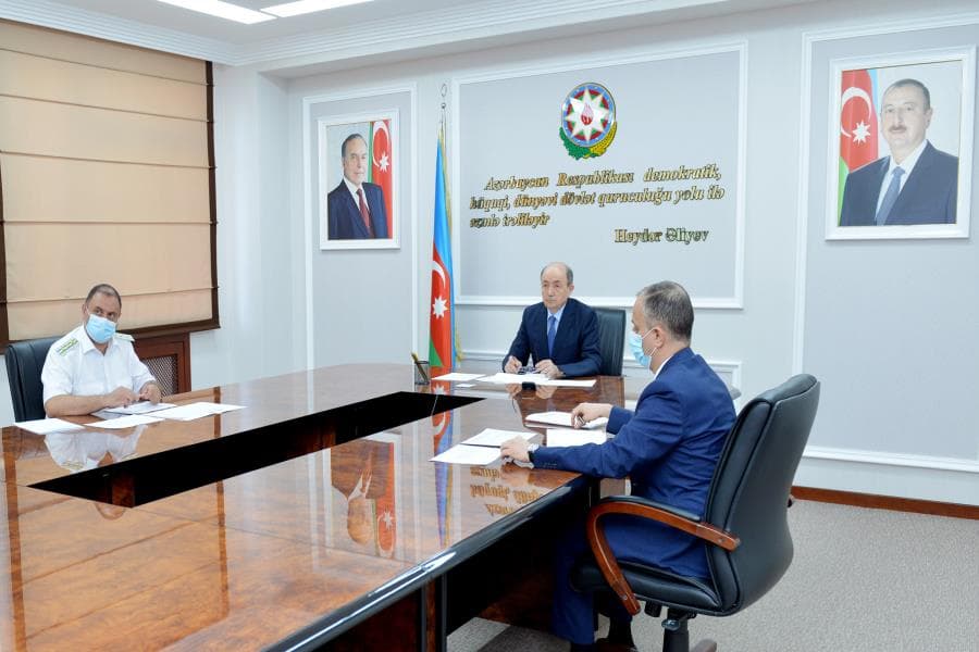 Ədliyyə naziri vətəndaşların videoqəbulunu keçirib