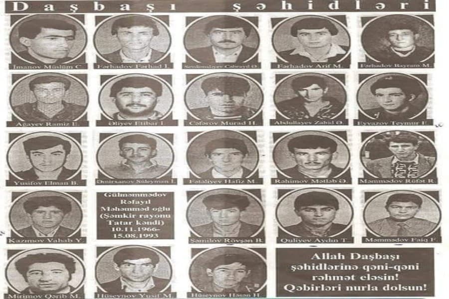 Daşbaşı faciəsindən 32 il ötür