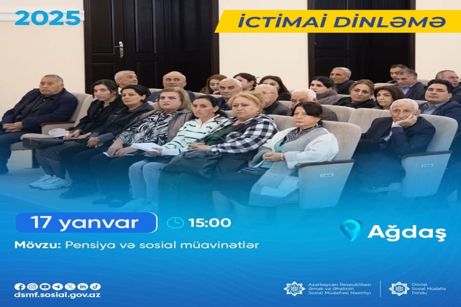 DSMF tərəfindən Ağdaş rayonunda ictimai dinləmə keçiriləcək