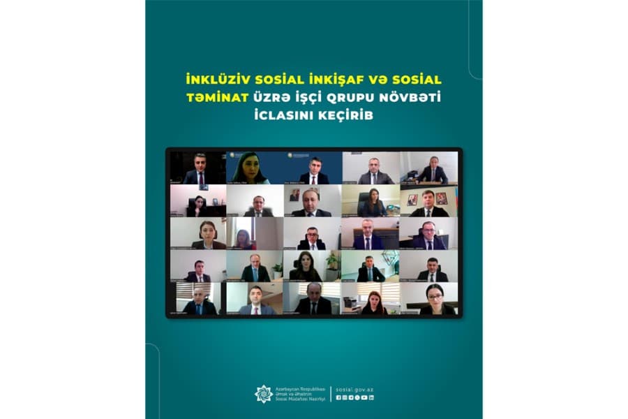 İnklüziv sosial inkişaf və sosial təminat üzrə İşçi qrupu növbəti iclasını keçirib