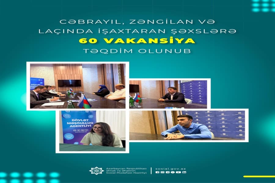 Cəbrayıl, Zəngilan və Laçında keçirilən əmək yarmarkalarında 60 vakansiya təqdim olunub - FOTOLAR