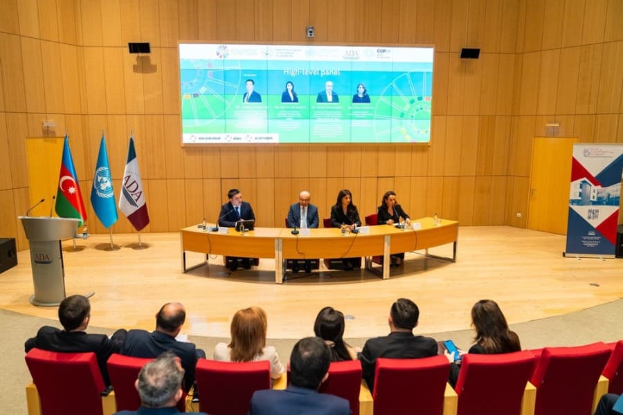 BMT Günü iqlim fəaliyyəti və dayanıqlı inkişaf məqsədləri üzrə dialoqla qeyd olundu - FOTOLAR