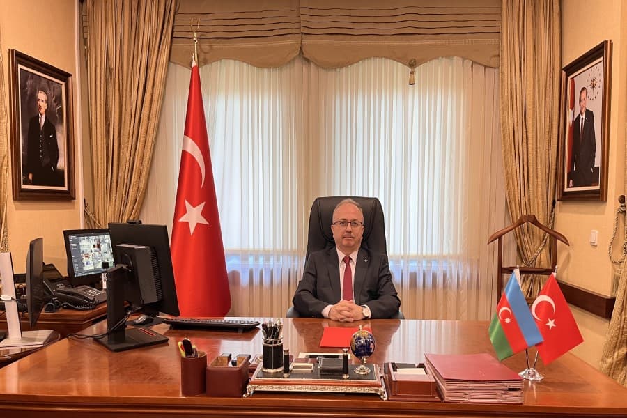 Türkiyənin yeni səfiri vəzifəsinə başladı - FOTO