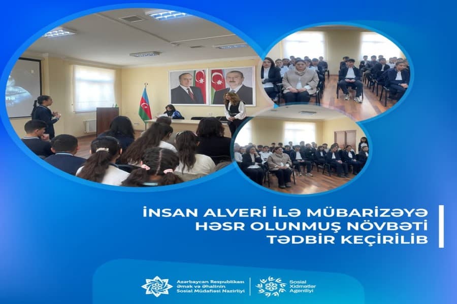 İnsan alveri ilə mübarizəyə həsr olunmuş növbəti tədbir keçirilib