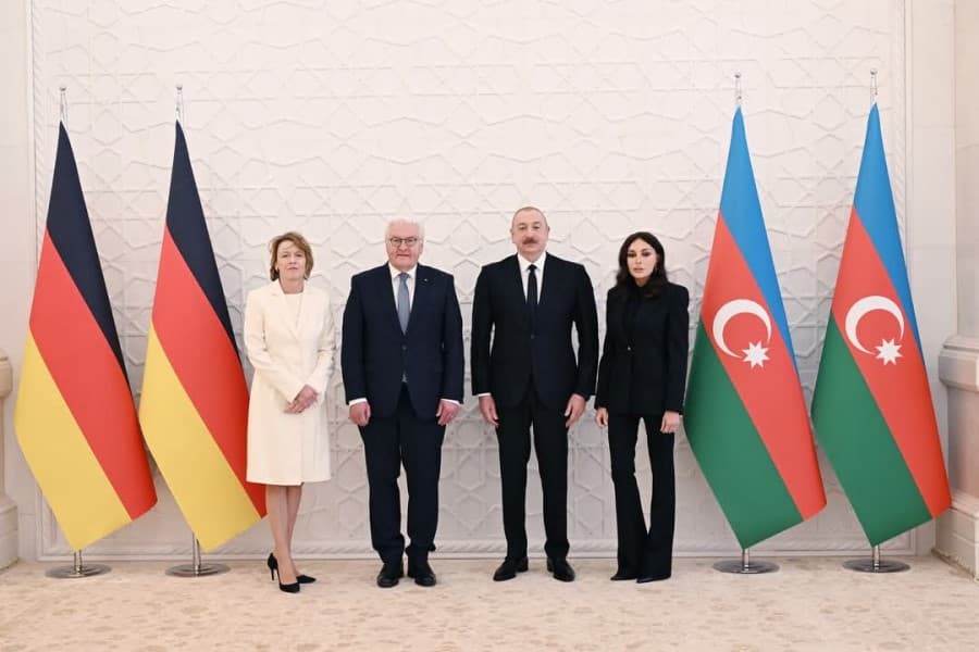 Almaniya Prezidenti Frank-Valter Ştaynmayerin rəsmi qarşılanma mərasimi olub