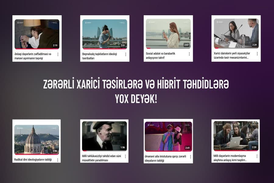 Hibrit təhdidlərə qarşı maarifləndirici videokontentlər hazırlandı – FOTO