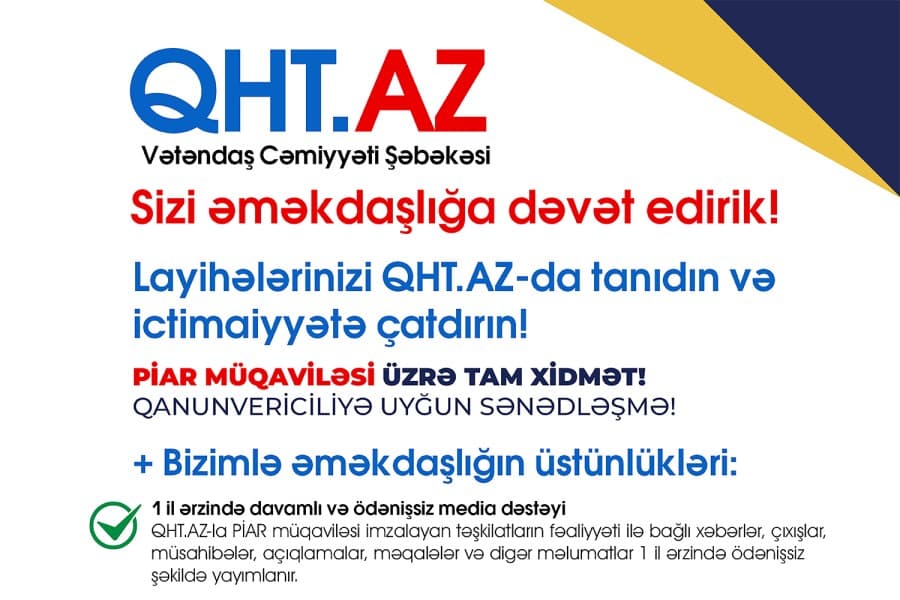 QHT.az ictimai birlikləri əməkdaşlığa dəvət edir