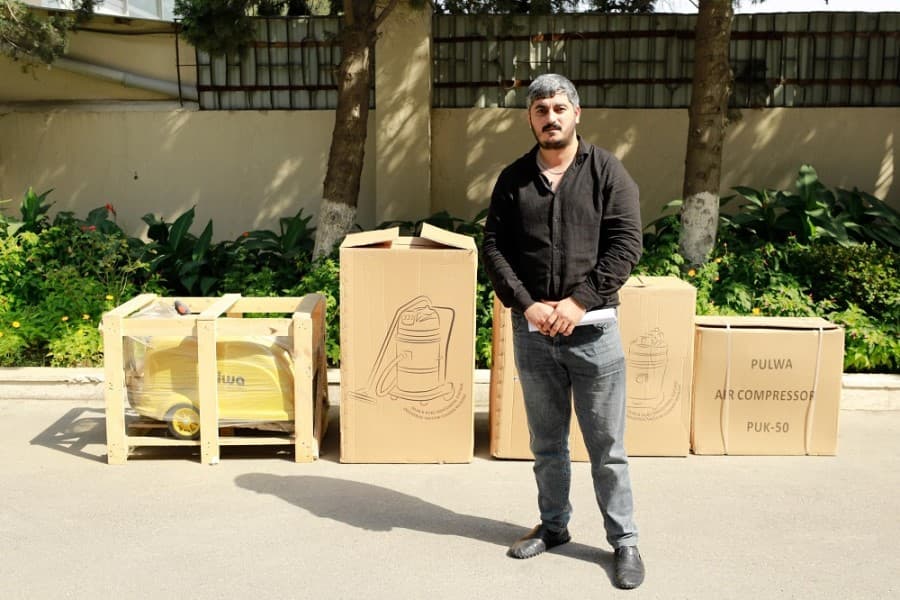 Daha bir qrup müharibə iştirakçısı üçün özünüməşğulluq proqramı üzrə kiçik bizneslər yaradıldı - FOTOLAR