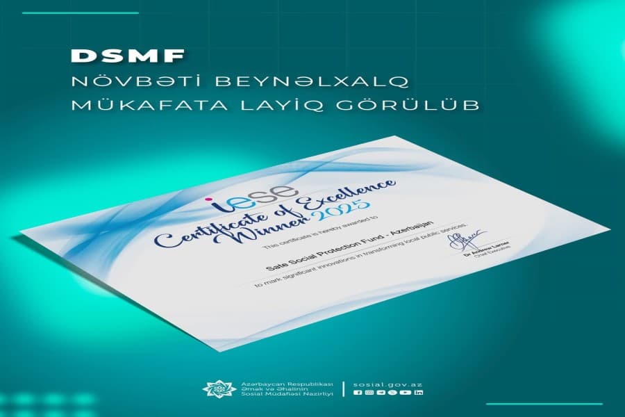 DSMF növbəti beynəlxalq mükafata layiq görülüb