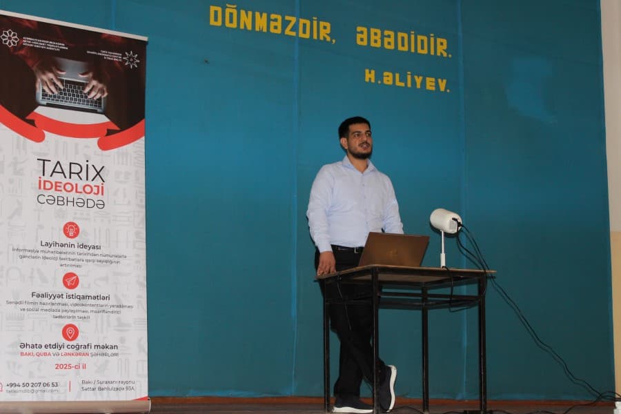 Quba rayonun ictimaiyyətinin iştirakı ilə “Virtual arenada hibrit hücumlar – Risklər və çıxış yolları” mövzusunda maarifləndirici təlim baş tutub - FOTO