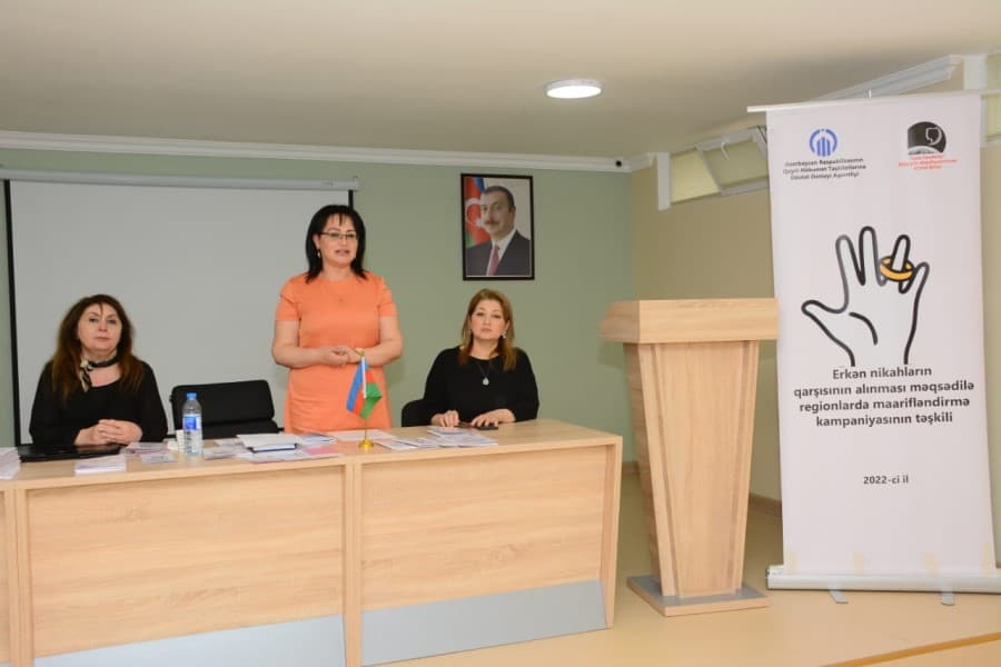 İsmayıllıda erkən nikahların qarşısının alınması mövzusunda tədbir keçirilib - FOTOLAR