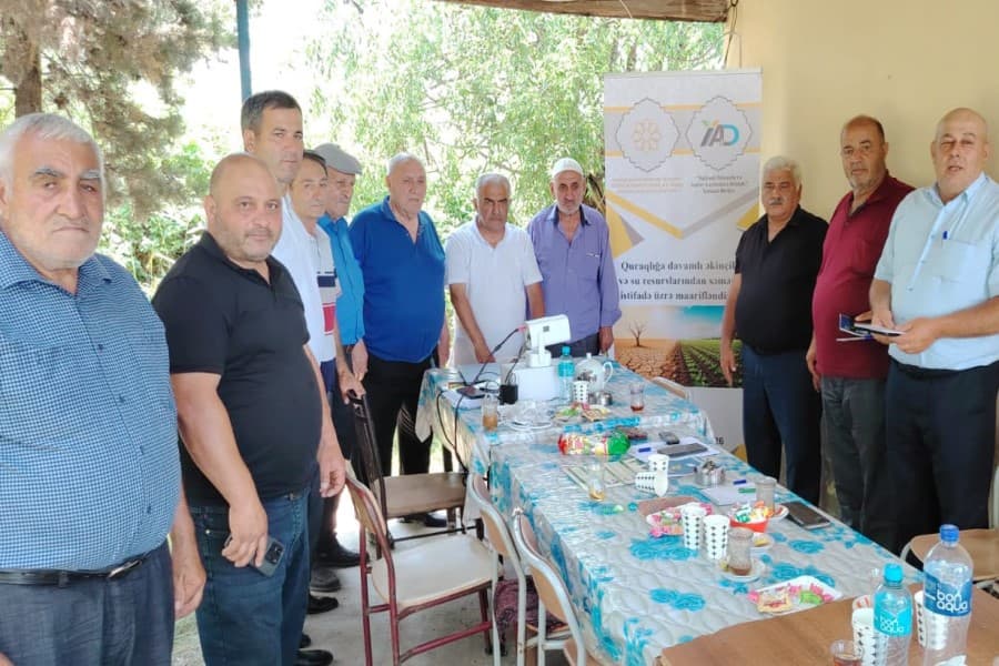 “Quraqlığa davamlı əkinçilik və su resurslarından səmərəli istifadə üzrə maarifləndirmə” layihəsi çərçivəsində növbəti təlim keçirilib