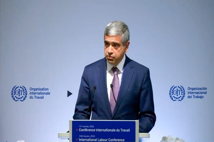 Nazir Anar Əliyev Beynəlxalq Əmək Konfransının sessiyasında çıxış edib