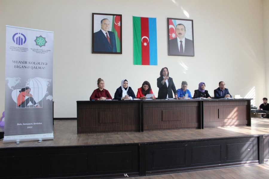 Abşeronda “Müasir köləliyə biganə qalma!” adlı maarifləndirici tədbir keçirilib