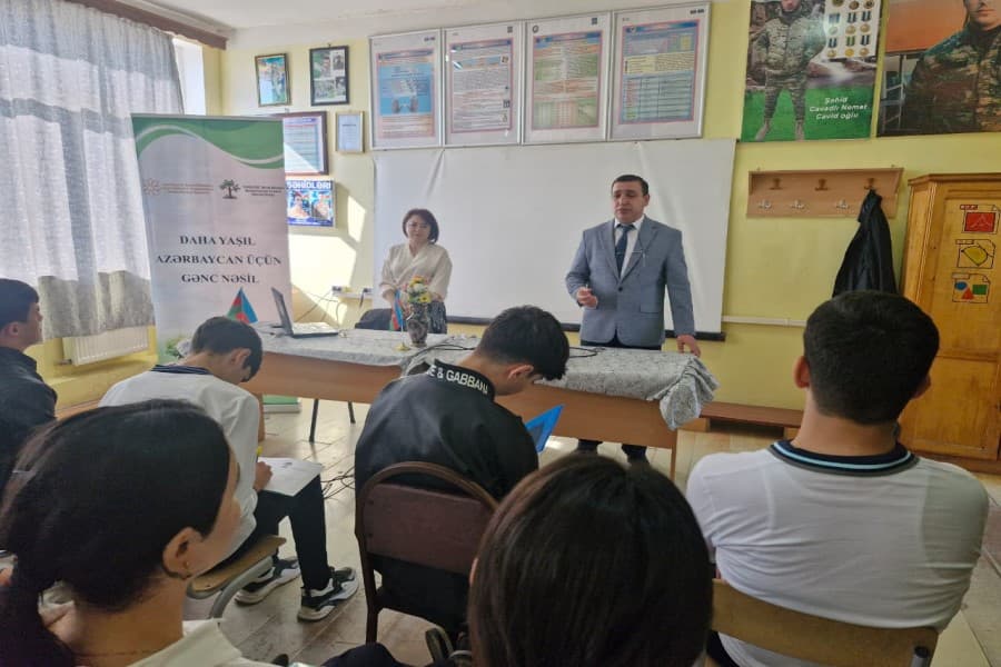 QHT “Daha yaşıl Azərbaycan üçün gənc nəsil” adlı layihə çərçivəsində seminarlara başlayıb - FOTOLAR