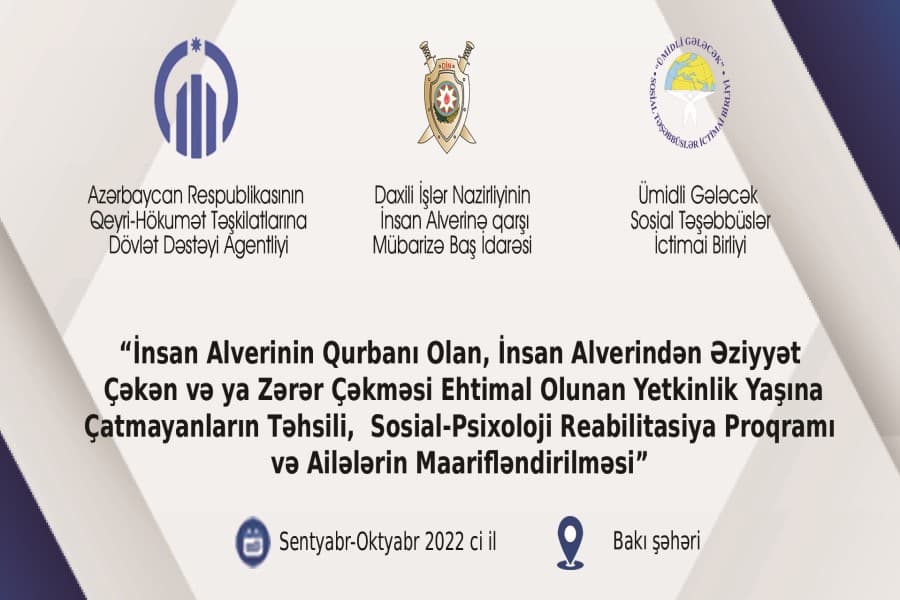 Ümidli Gələcək Sosial Təşəbbüslər İB yeni layiənin icrasına başalayıb