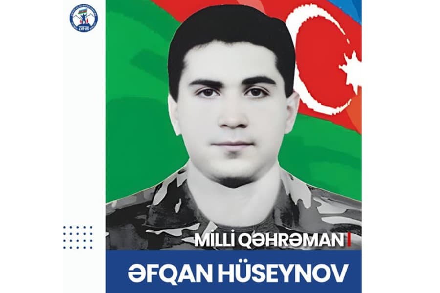 Azərbaycanın Milli Qəhrəmanı - şəhid mayor Əfqan Hüseynovun doğum günüdür