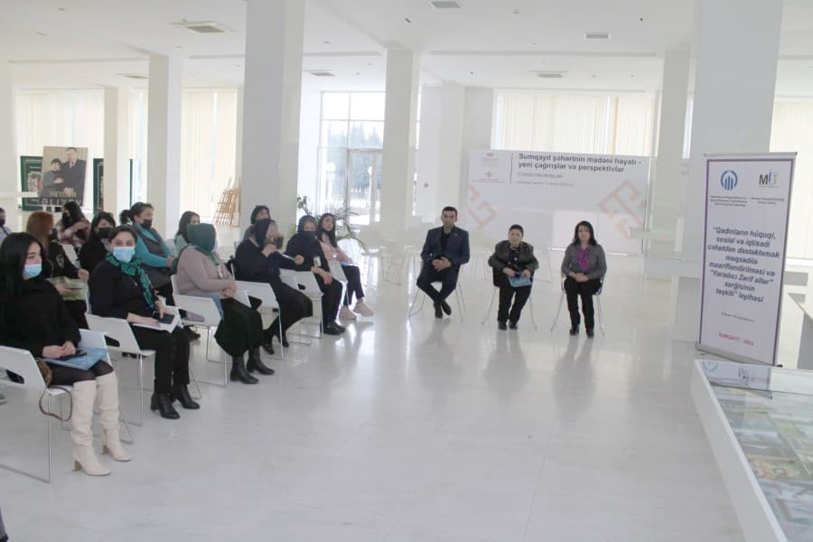 "Mədəni İnkişafın Təbliği" ictimai birliyi layihə çərçivəsində təlimlərə başlayıb - FOTOLAR