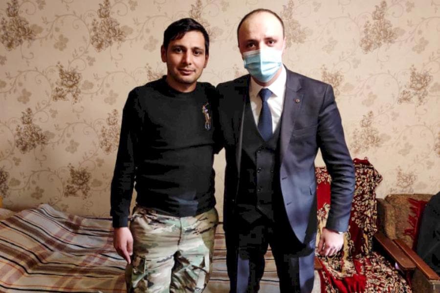Daha bir qazinin ailəsinə dəstək işləri aparılır