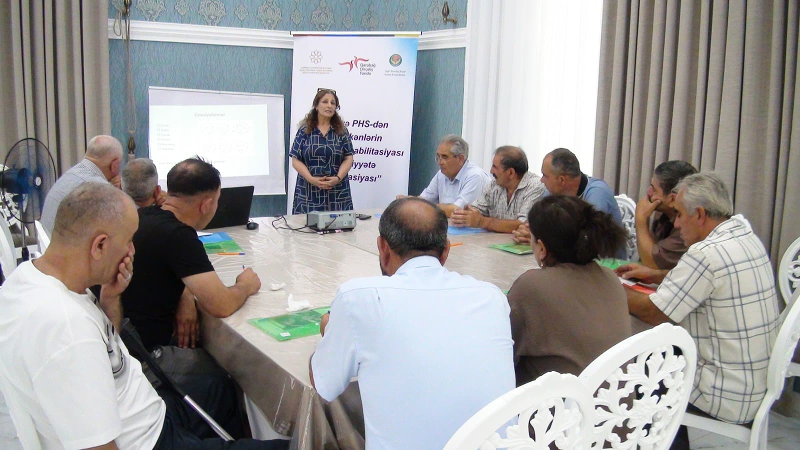 Füzulidə mina və PHS-dən zərərçəkmiş şəxslərlə layihə çərçivəsində sonuncu psixososial dəstək görüşü keçirilib