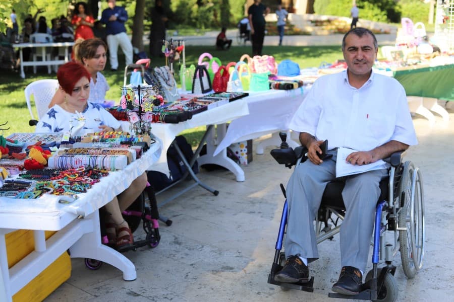 “Əlilliyi olan şəxslərin bacarıqlarının inkişafı” adlı layihə çərçivəsində növbəti son tədbir - FOTOLAR
