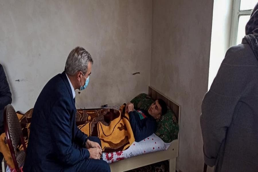 Daha bir qazi ailəsi ilə bağlı dəstək işləri aparılır