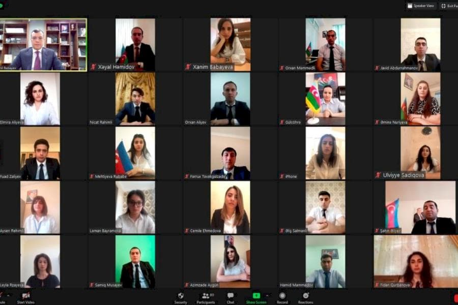 Dövlət qulluğuna qəbul edilmiş əməkdaşların videokonfrans formatında andiçmə mərasimi olub