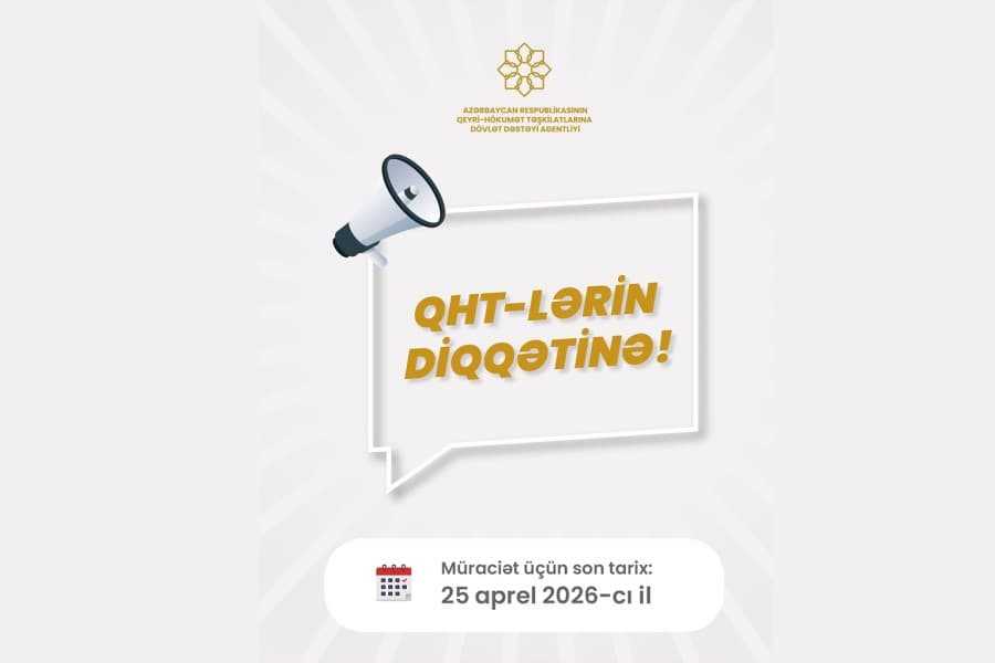 WUF13 çərçivəsində QHT Agentliyin pavilyonunda tədbir keçirmək istəyən QHT-lər üçün qeydiyyat başlayıb