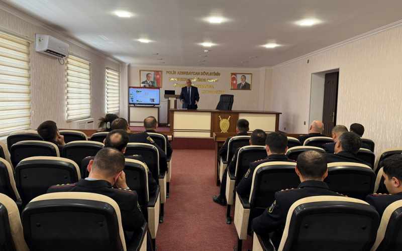 Uşaq əməyinin istismarı və insan alveri ilə mübarizə mövzusunda polis əməkdaşlarına təlim keçirilib - FOTOLAR