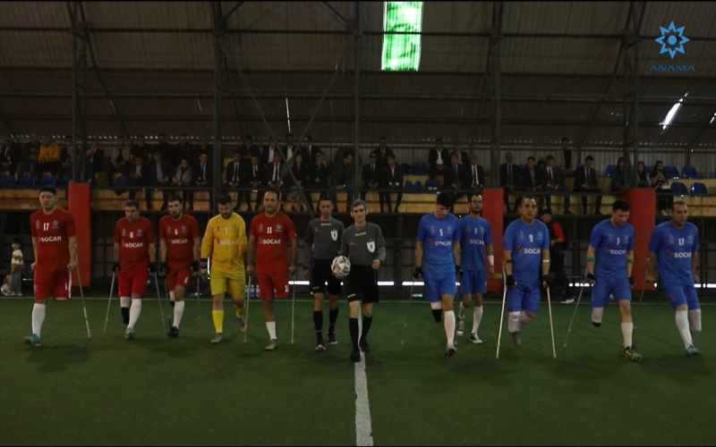 “Minalara YOX deyək” şüarı altında amputant futbol komandaları arasında yoldaşlıq oyunu keçirilib - VIDEO