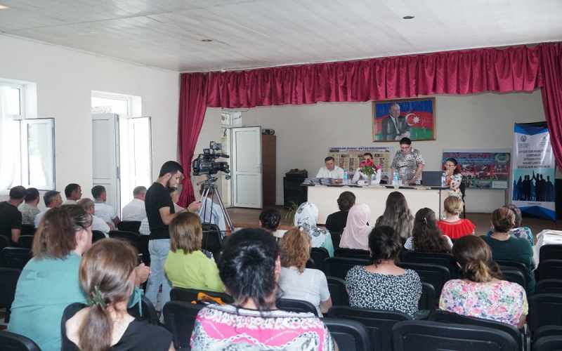 Gender bərabərliyinin təbliği məqsədi ilə maarifləndirici tədbirlər keçirilib - FOTOLAR